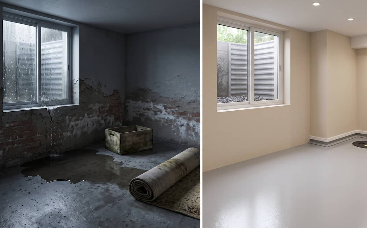 AquaResist - Leaky Wet Damp Basement Waterproofing, Drain Works, Underpinning